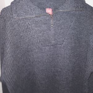Tex Wool Black Long Sleeve Sweater